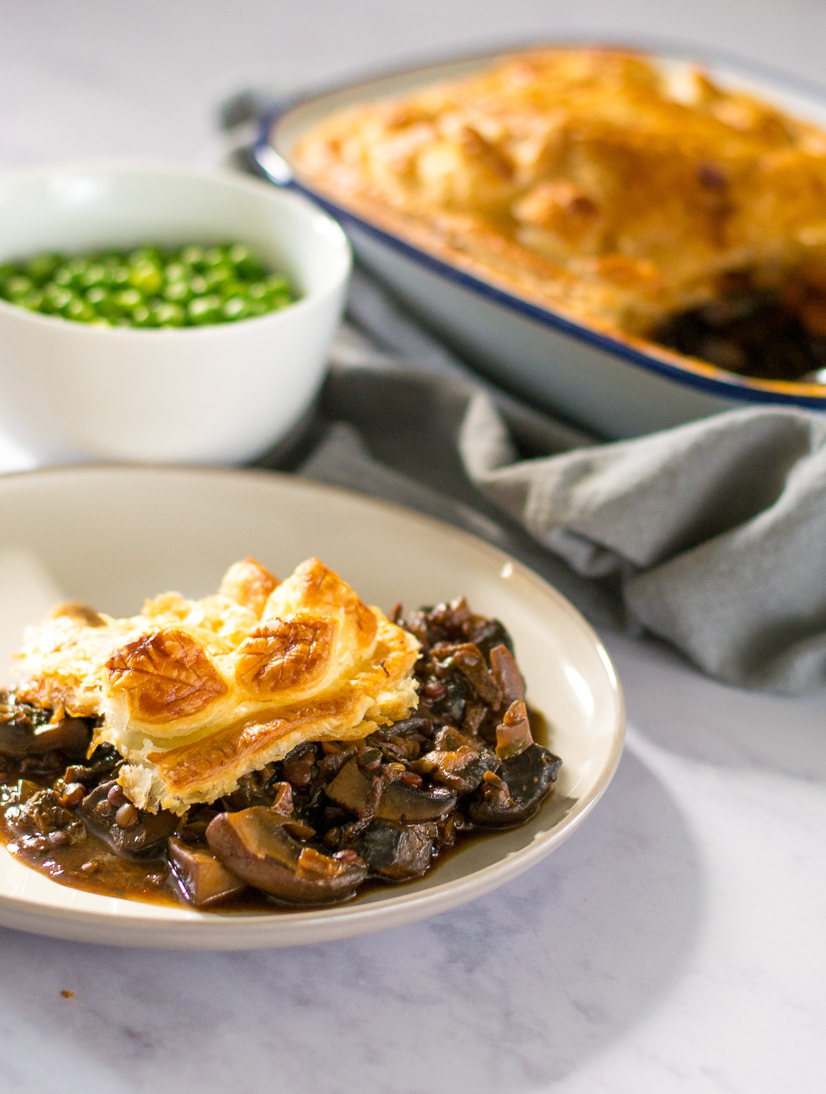 Vegan Mushroom Pie with Ale & Lentils The Veg Space comfort food