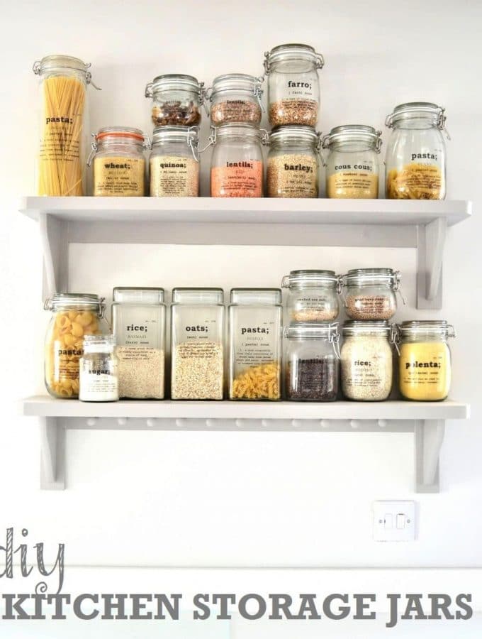 DIY Kitchen Storage Jars |www.TheVegSpace.co.uk