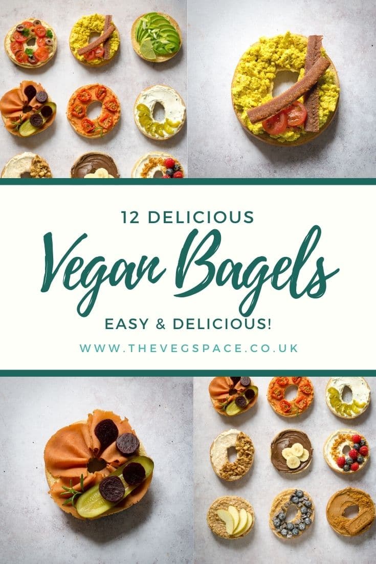 Vegan Bagels 12 tasty toppings The Veg Space vegan recipes