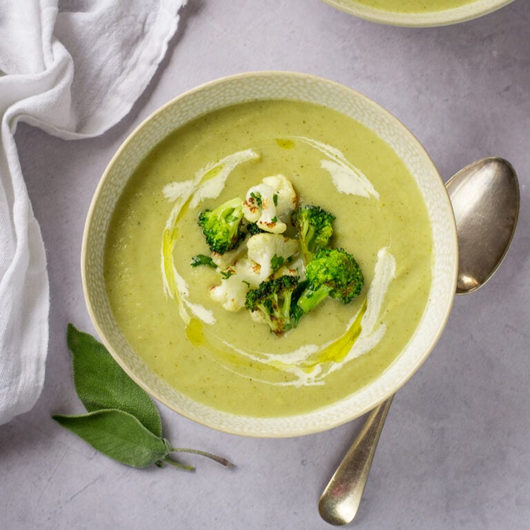 Broccoli and Cauliflower Soup The Veg Space