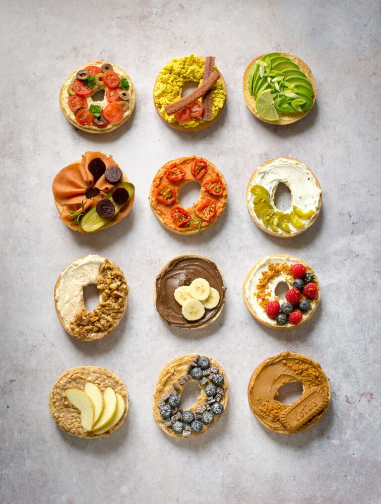 Vegan Bagels 12 tasty toppings The Veg Space vegan recipes