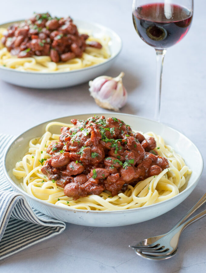 Red Wine Bolognese with Borlotti Beans The Veg Space