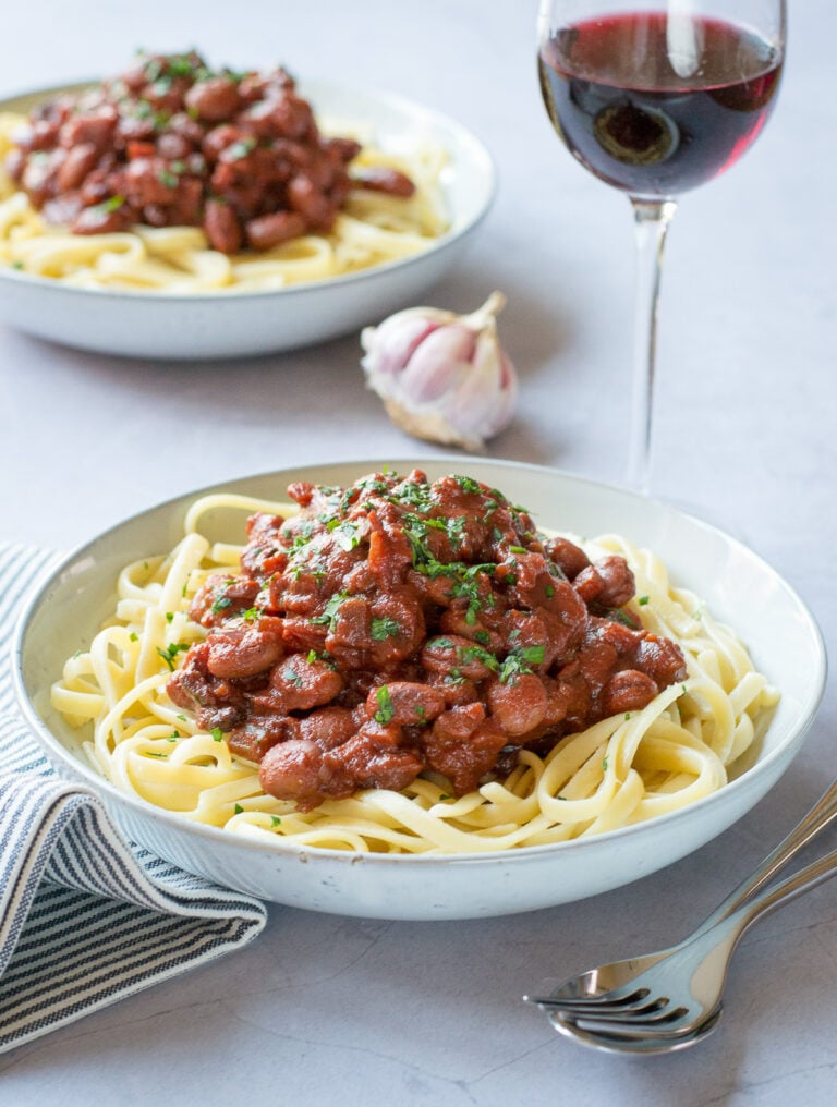 Red Wine Bolognese with Borlotti Beans The Veg Space