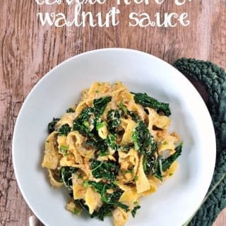 Pappardelle with Cavolo Nero & Walnut Sauce