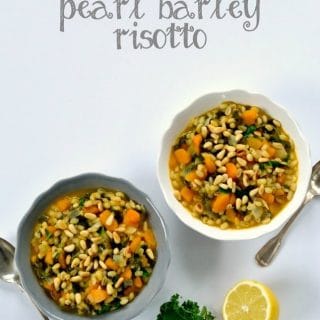 Kale & Squash Pearl Barley Risotto