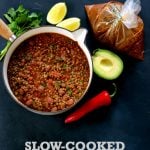 Slow-Cooked Borlotti Bean Chilli