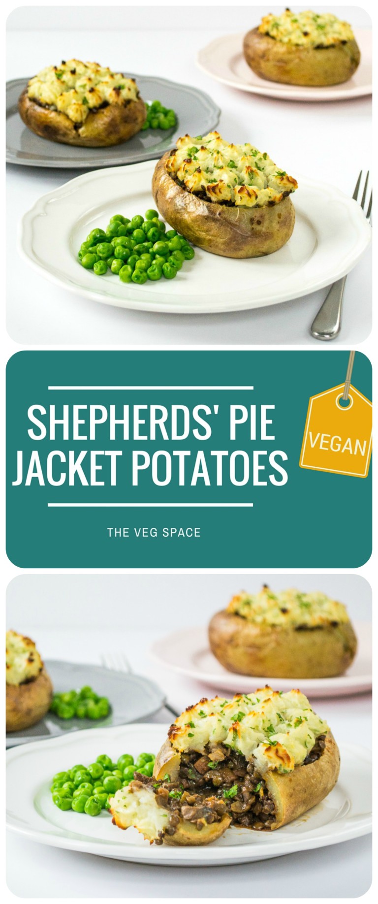 Vegan Baked Potato Shepherds Pies | The Veg Space UK comfort food