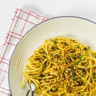 Lemony Linguine Pangrattato