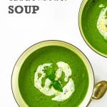 Creamy Broccoli & Cannellini Soup (vegan)