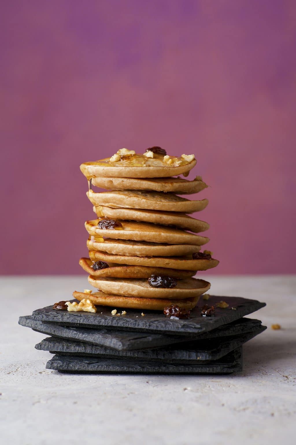 Banana & Pecan Pancakes with Maple Syrup | Vegan in 15