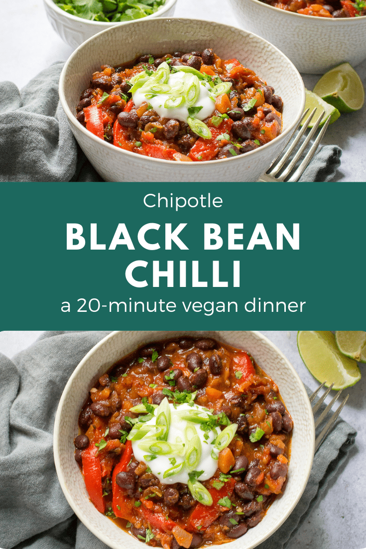 Black Bean Chilli with Chipotle Paste The Veg Space