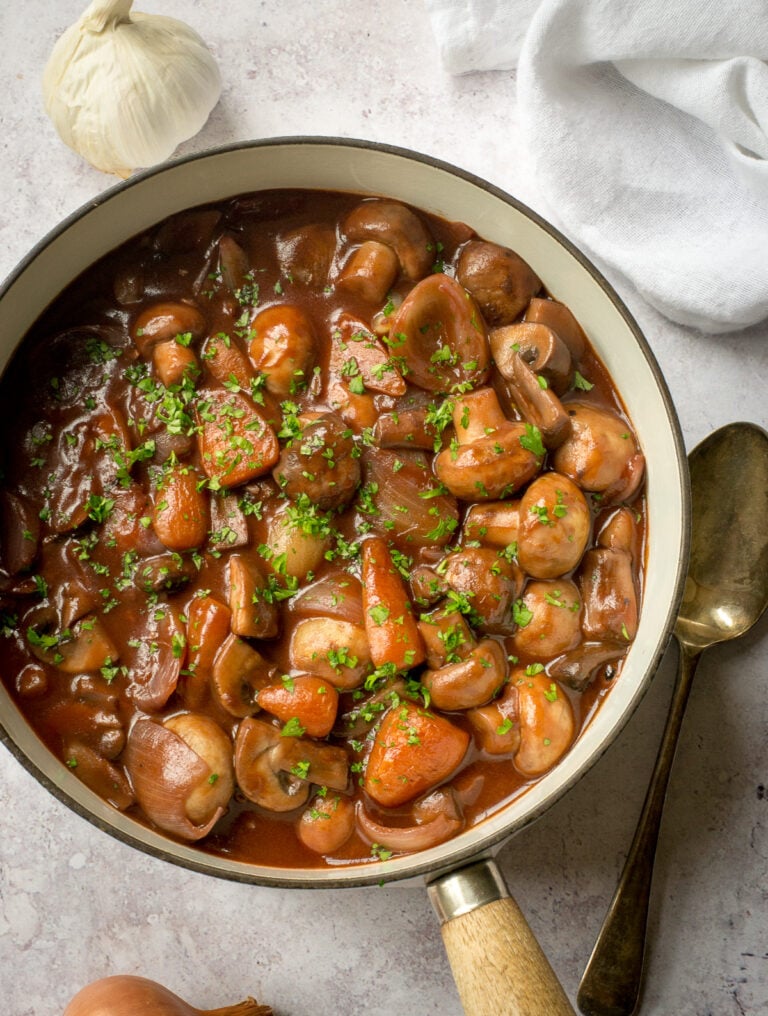 Chestnut Mushroom Bourguignon The Veg Space
