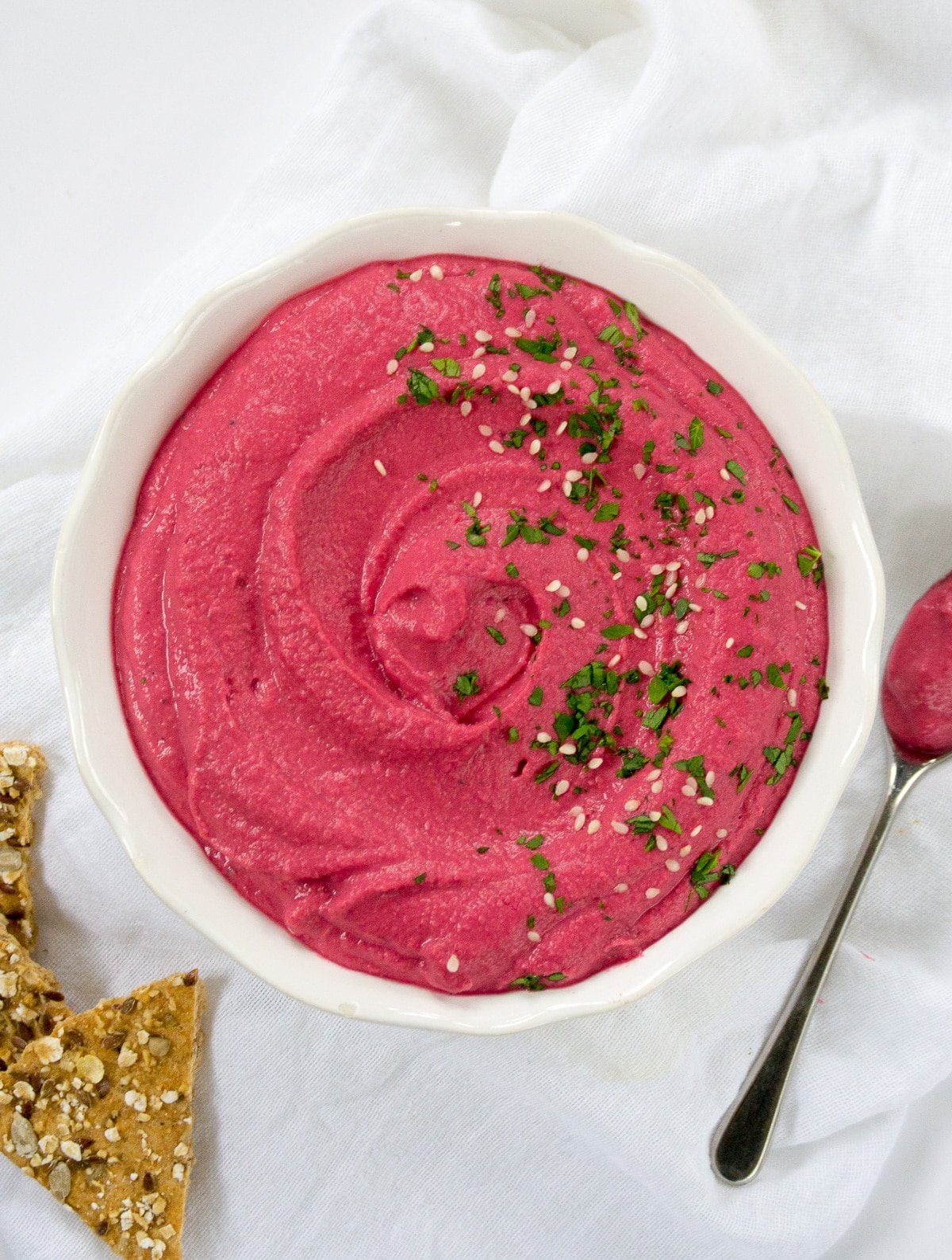 Beetroot Hummus in under 10 mins | The Veg Space vegan comfort food