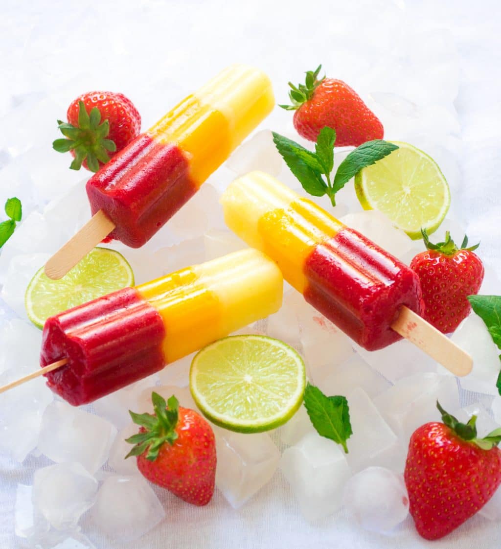 Recipe Tropical Sunset Fruit Lollies (Vegan) The Veg Space