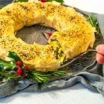 Creamy Leek Strudel Wreath