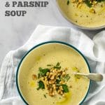 Roasted Jerusalem Artichoke & Parsnip Soup