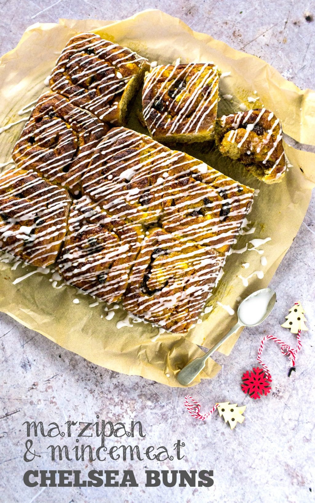 Marzipan & Mincemeat Chelsea Buns