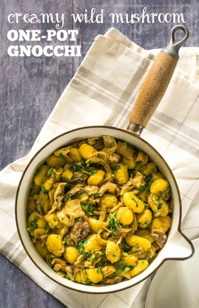 Recipe: Creamy Wild Mushroom One-Pot Gnocchi (Vegan)