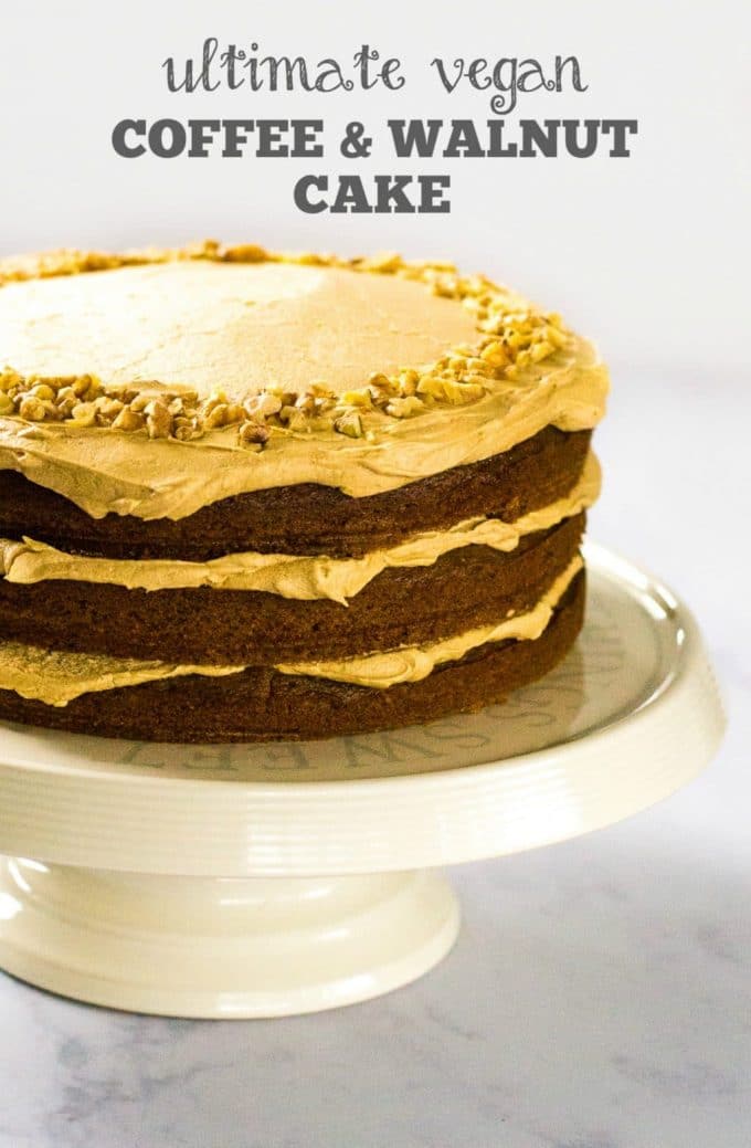 Recipe The Ultimate Vegan Coffee &amp; Walnut Cake The Veg