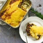 The Ultimate Vegan Moussaka with red wine and lentils, and a creamy bechamel #vegan #plantbased | www.thevegspace.co.uk