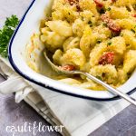 This creamy Cauliflower Cheese Vegan Pasta Bake is so simple to make and totally delicious. #vegan #plantbased #veganfood #vegetarian