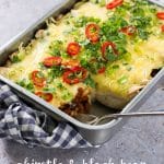 These Chipotle & Black Bean Vegan Enchiladas are easy to make and SO delicious, no one will guess they are vegan! #mexican #vegan #plantbased #vegetarian #veganfood