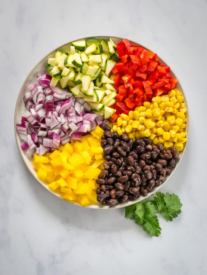 Ingredients for Vegan Enchiladas