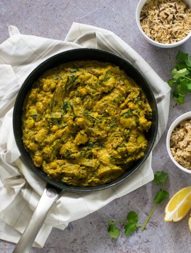 Vegan Korma with coconut yoghurt sauce The Veg Space