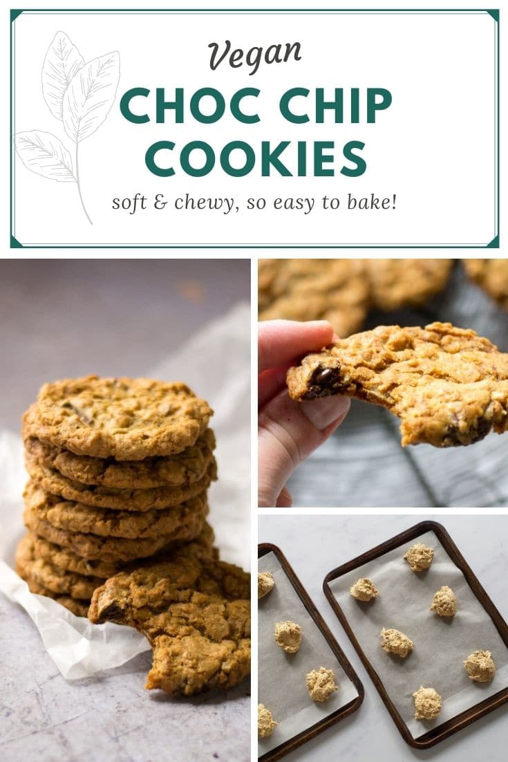 Vegan Chocolate Chip Cookies | The Veg Space