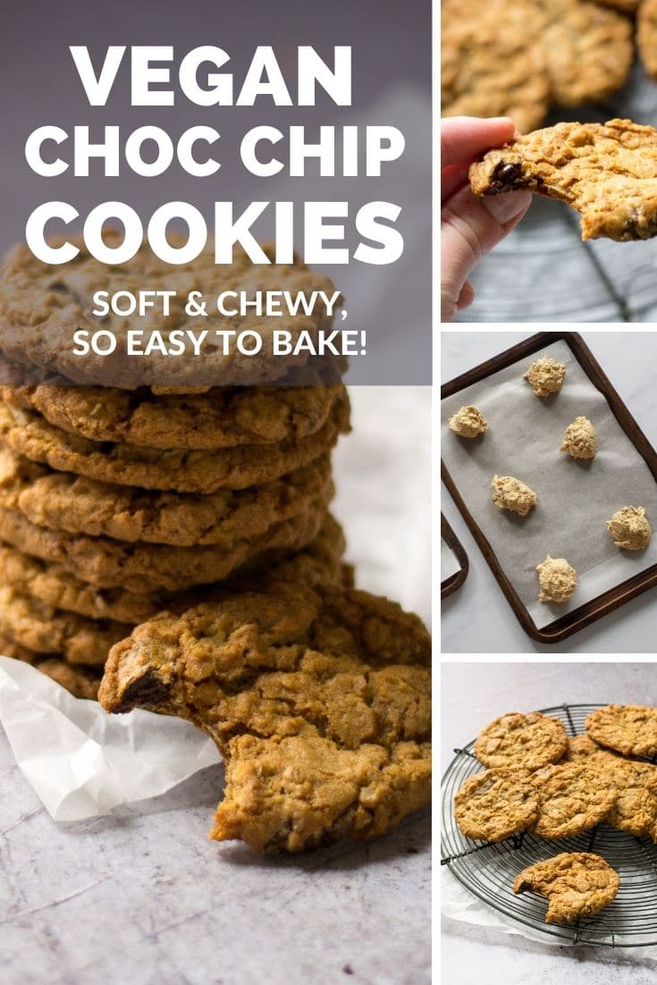 Vegan Chocolate Chip Cookies | The Veg Space