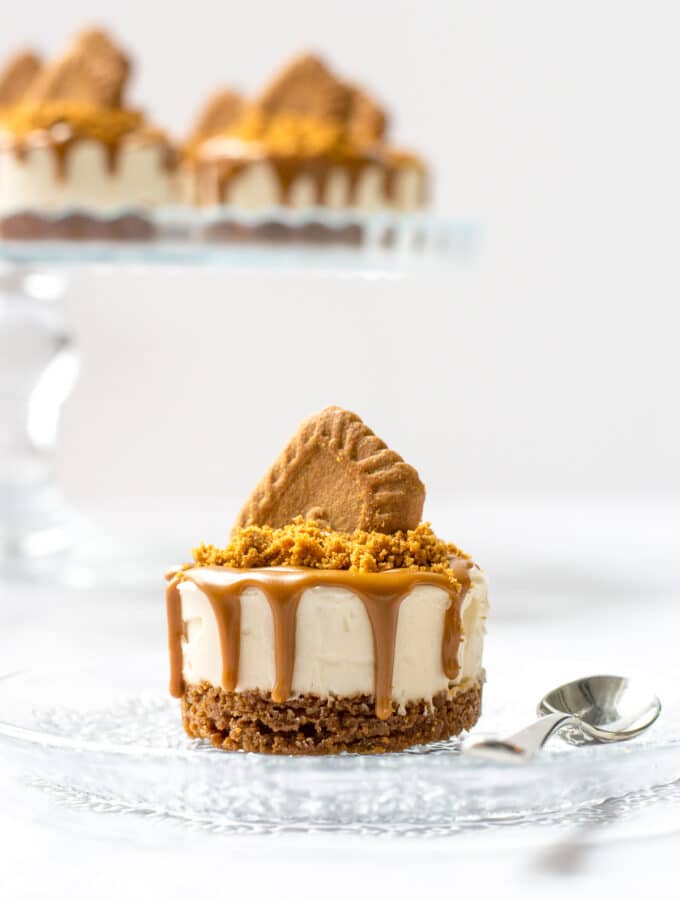 Individual Biscoff Cheesecakes