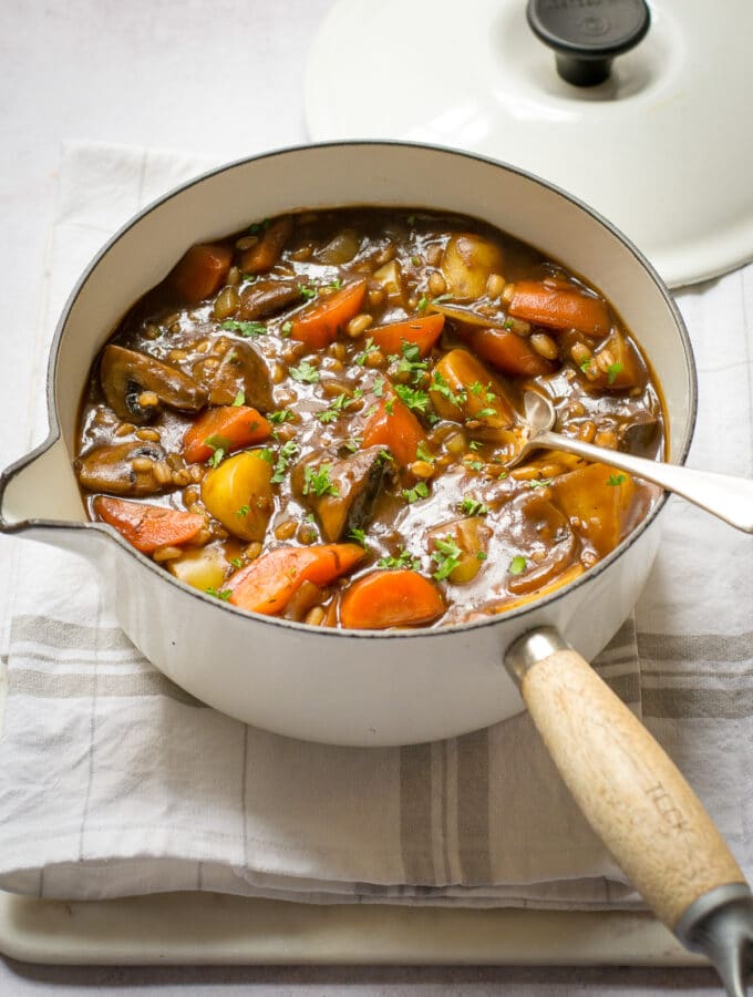 Vegan Stew with pearl barley