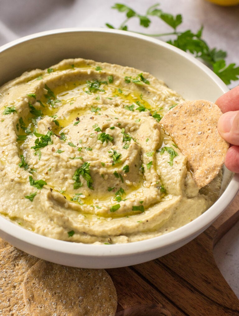 Aubergine Dip with tahini The Veg Space